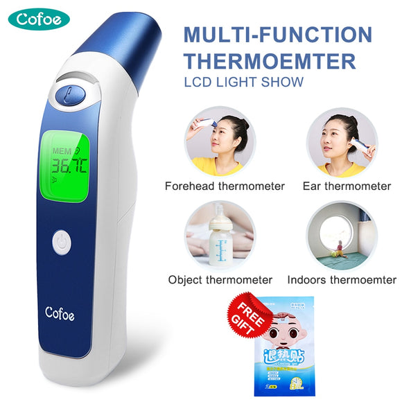 Cofoe Ear-Forehead  Infrared Non-contact Baby Multi-function Digital Thermometer for Temperature Measurement